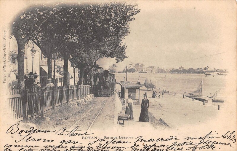 Carte postale ancienne Royan - Rampe Lessore à Royan