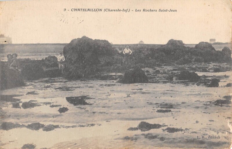 Carte postale ancienne Chatelaillon - Les Roches Saint Jean