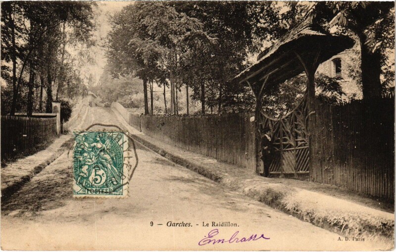 Carte postale ancienne Garches Le Raidillon France à Garches