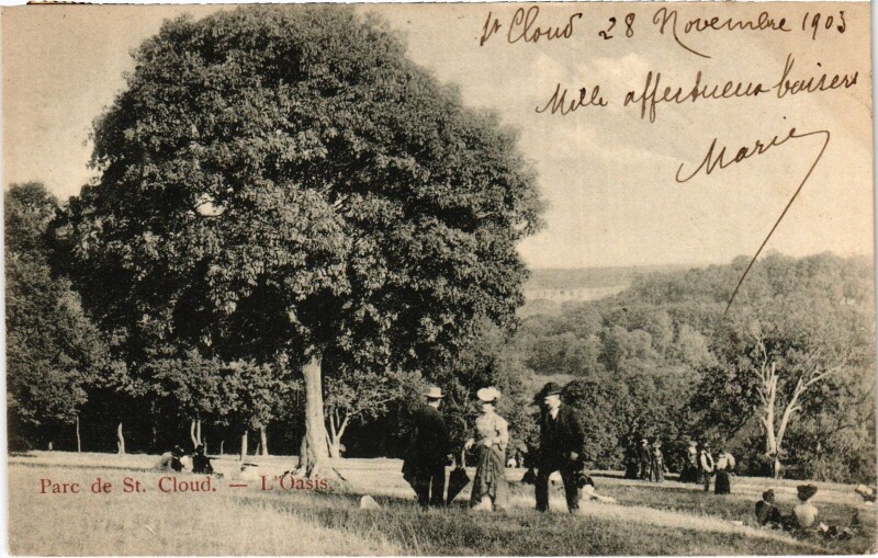 Carte postale ancienne Saint-Cloud L'Oasis France à Saint-Cloud