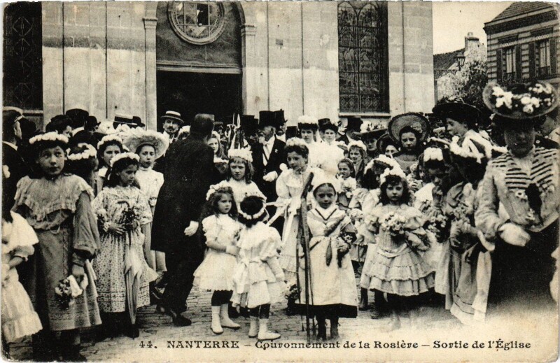 Carte postale ancienne Nanterre Couronnement de la Rosiere France à Nanterre