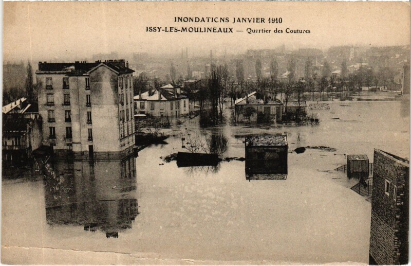 Carte postale ancienne Issy Quartier des Coutures France