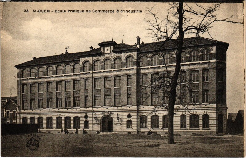 Carte postale ancienne Ecole Pratique de Commerce & d'Industrie à Saint-Ouen-sur-Seine