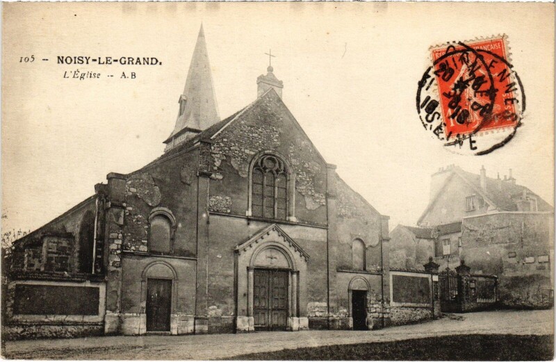Carte postale ancienne Noisy le Grand L'Eglise France à Noisy-le-Grand