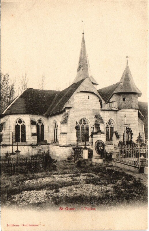 Carte postale ancienne Saint-Ouen L'Eglise France