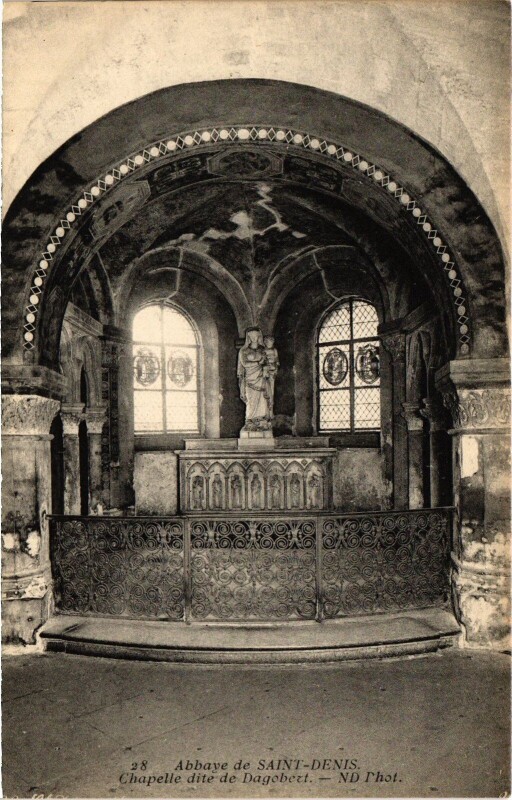 Carte postale ancienne Saint-Denis Chapelle dite de Dagobert France à Saint-Denis