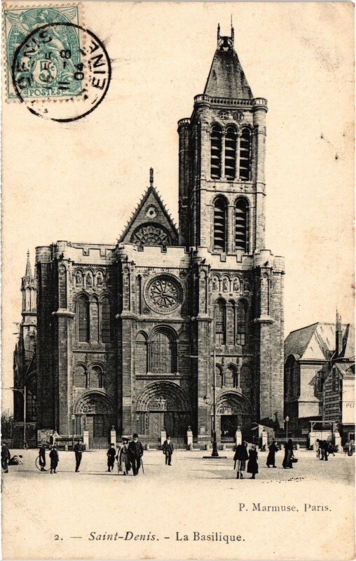 Carte postale ancienne Saint-Denis La Basilique France à Saint-Denis