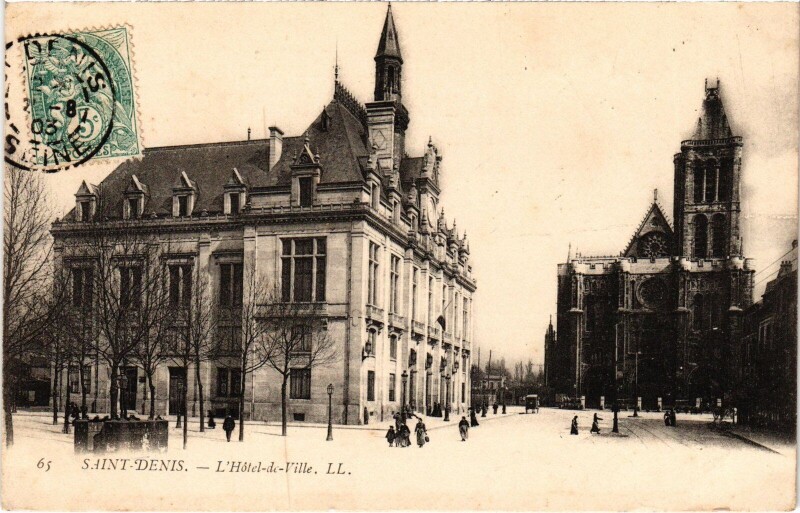 Carte postale ancienne Saint-Denis L'Hotel de Ville France à Saint-Denis