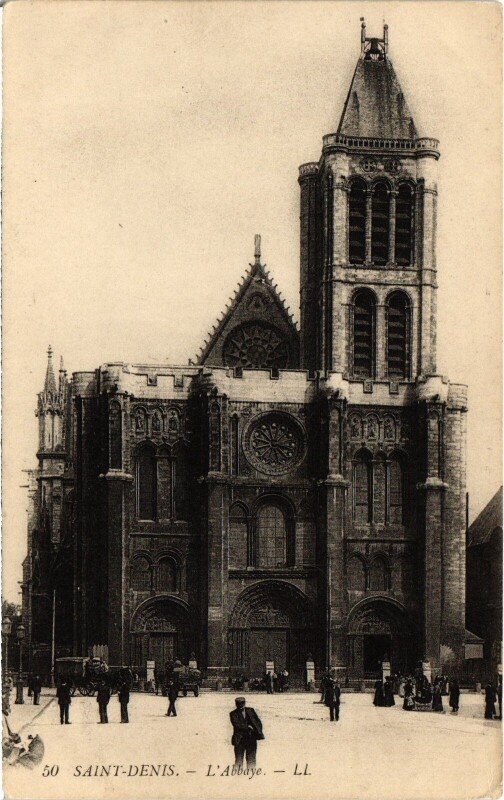Carte postale ancienne Saint-Denis L'Abbaye France à Saint-Denis
