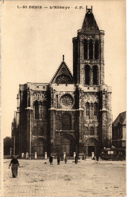 Carte postale ancienne Saint-Denis L'Abbaye France à Saint-Denis