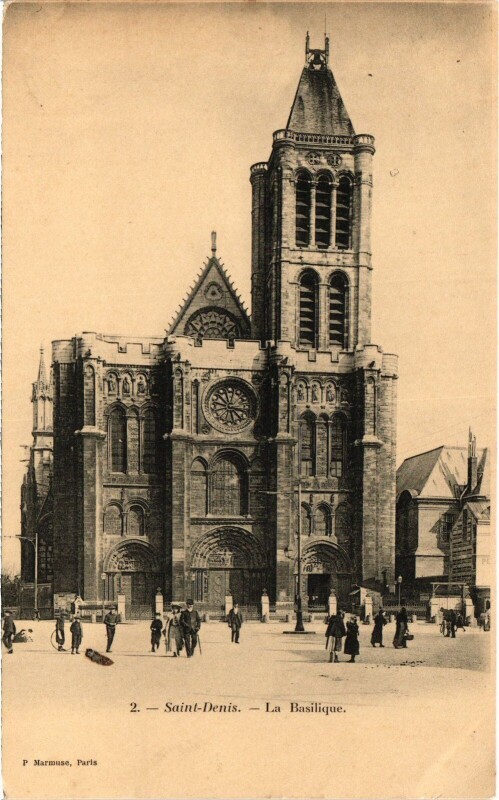 Carte postale ancienne Saint-Denis La Basilique France à Saint-Denis