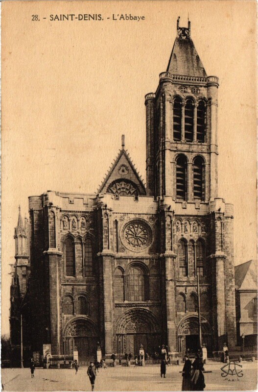 Carte postale ancienne Saint-Denis L'Abbaye France à Saint-Denis