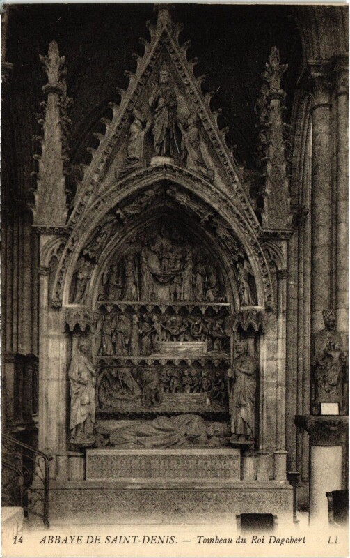 Carte postale ancienne Saint-Denis Tombeau du Roi Dagobert France à Saint-Denis