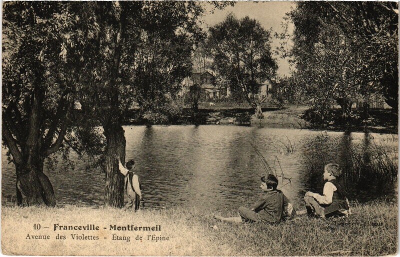 Carte postale ancienne Montfermeil Etang de l'Epine France à Montfermeil