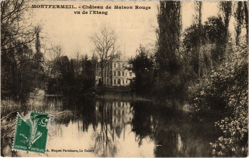Carte postale ancienne Montfermeil Chateau de Maison Rouge France à Montfermeil