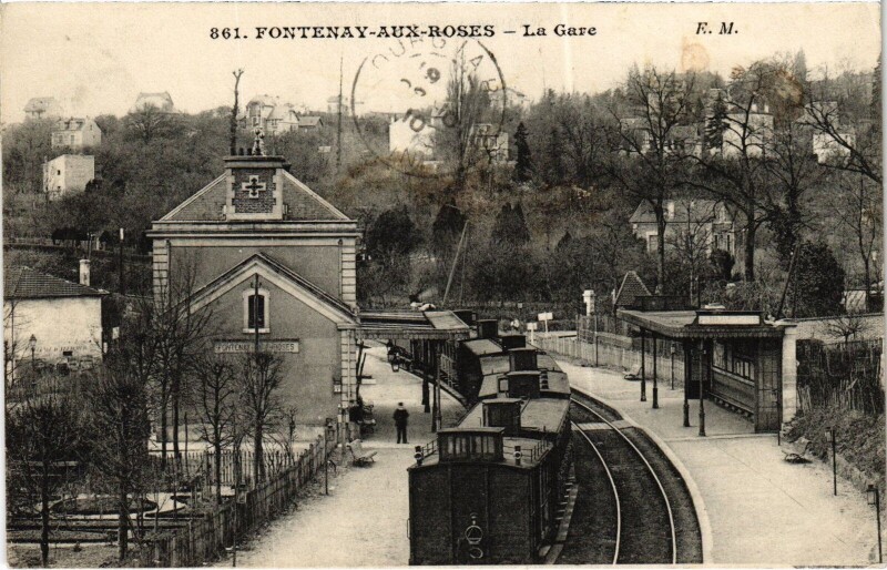 Carte postale ancienne Fontenay-aux-Roses La Gare France à Fontenay-aux-Roses