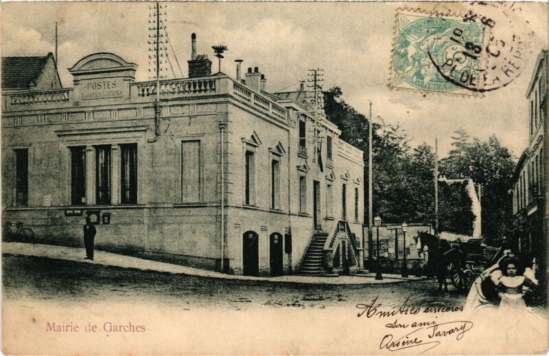 Carte postale ancienne Garches La Mairie France à Garches