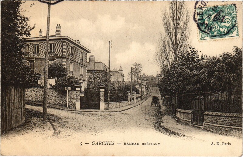 Carte postale ancienne Garches Hameau Bretigny France à Garches