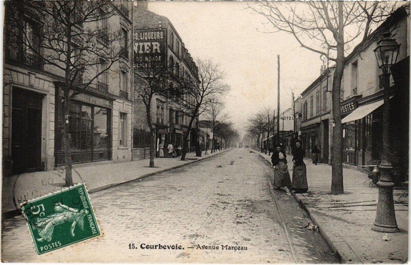 Carte postale ancienne Courbevoie Avenue Marceau France à Courbevoie