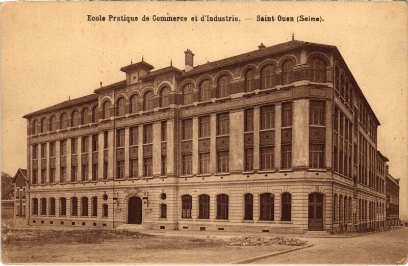 Carte postale ancienne Ecole Pratique de Commerce et d'Industrie à Saint-Ouen-sur-Seine