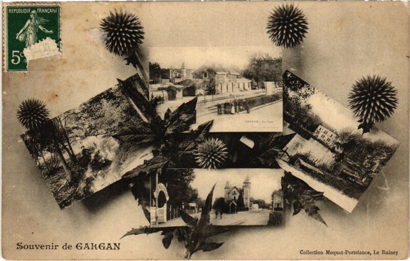 Carte postale ancienne Souvenir de Gargan France