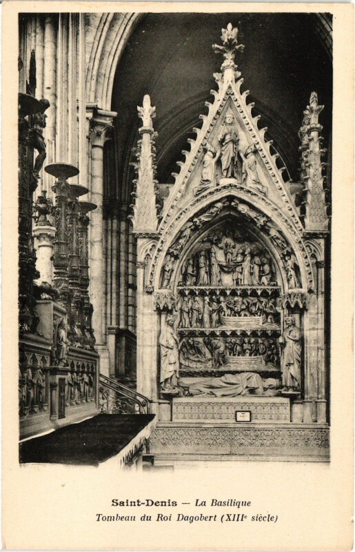 Carte postale ancienne Saint-Denis La Basilique France à Saint-Denis