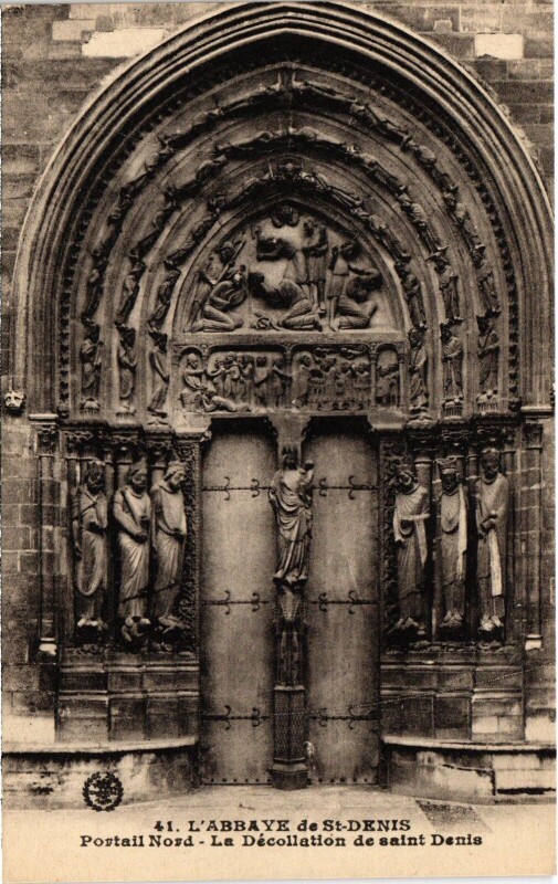 Carte postale ancienne Saint-Denis Portail Nord France à Saint-Denis