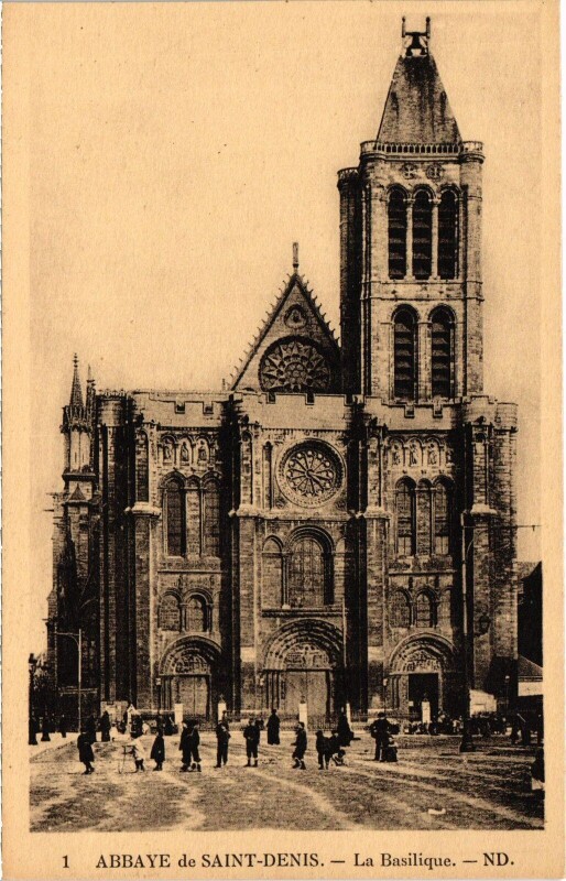 Carte postale ancienne Saint-Denis La Basilique France à Saint-Denis