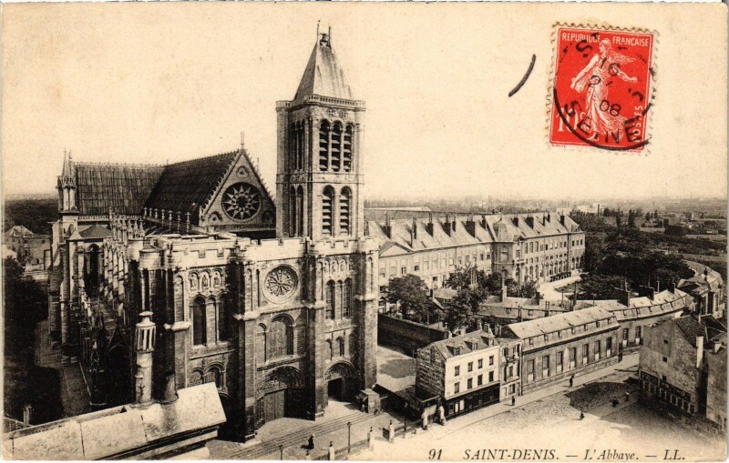 Carte postale ancienne Saint-Denis L'Abbaye France à Saint-Denis
