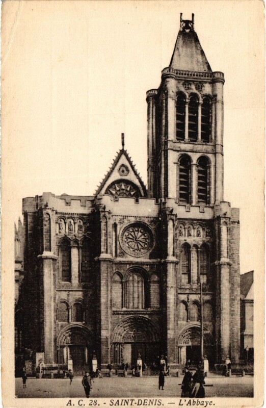 Carte postale ancienne Saint-Denis L'Abbaye France à Saint-Denis