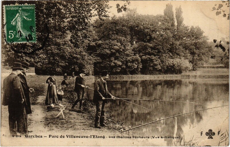 Carte postale ancienne Garches Les Maitres Pecheurs France à Garches