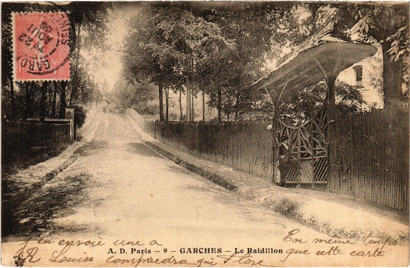 Carte postale ancienne Garches Le Raidillon France à Garches