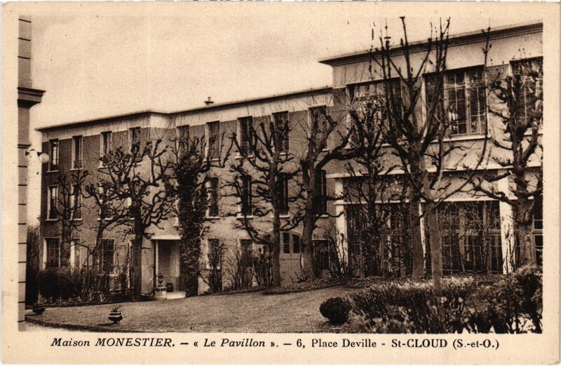 Carte postale ancienne Saint-Cloud Maison Monestier, Le Pavillon France à Saint-Cloud