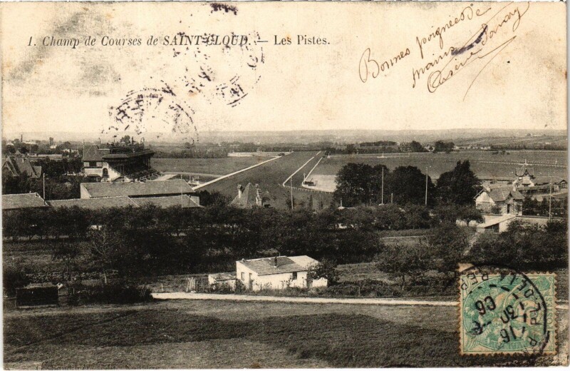 Carte postale ancienne Saint-Cloud Les Pistes France à Saint-Cloud