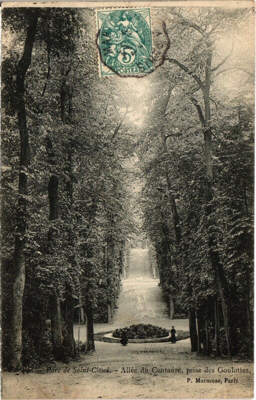 Carte postale ancienne Saint-Cloud Allee du Centaure France à Saint-Cloud