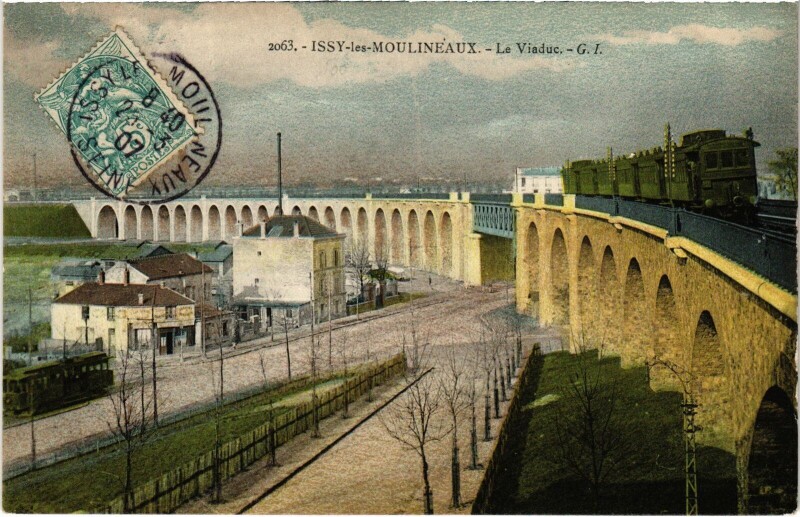 Carte postale ancienne Issy Le Viaduc France