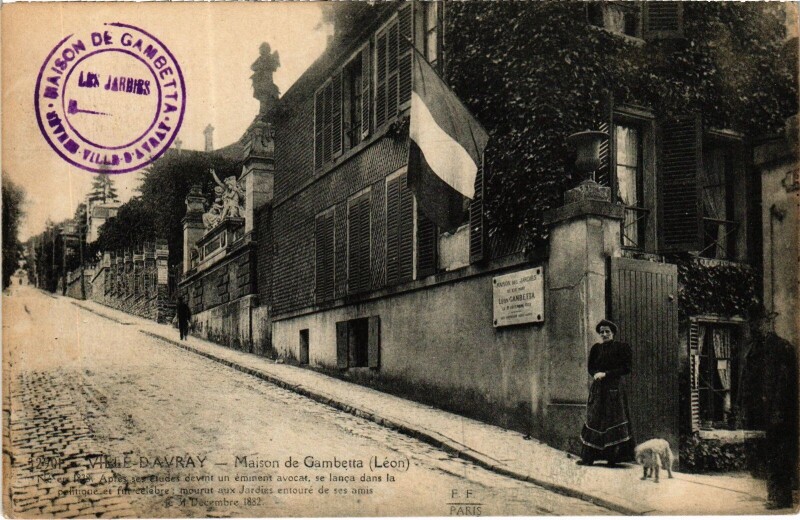 Carte postale ancienne Ville d'Avray Maison de Gambetta France à Ville-d'Avray