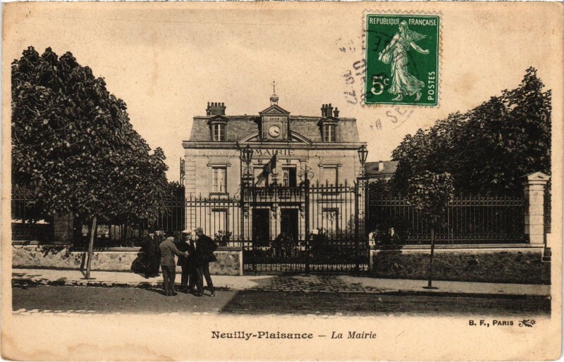 Carte postale ancienne Neuilly-Plaisance La Mairie France à Neuilly-Plaisance
