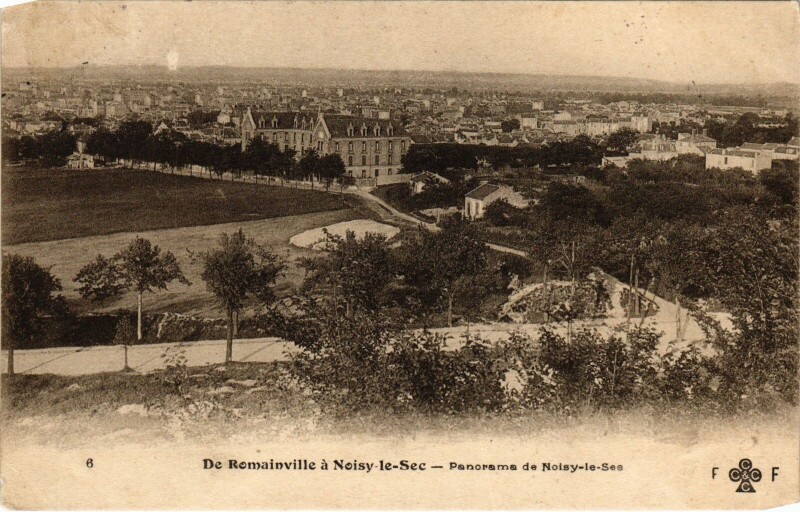 Carte postale ancienne Romainville Panorama de Noisy le Sec France à Noisy-le-Sec