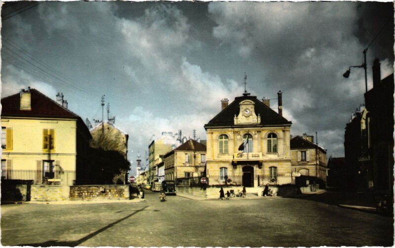 Carte postale ancienne Rosny sous Bois Carrefour de la Mairie France à Rosny-sous-Bois