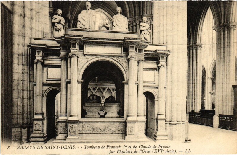 Carte postale ancienne Saint-Denis Tombeau de Francois Ier France à Saint-Denis