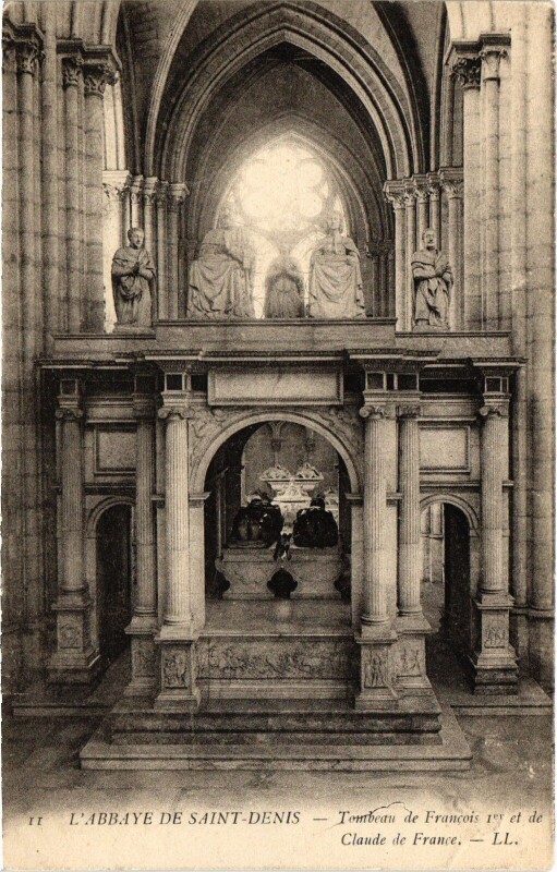 Carte postale ancienne Saint-Denis Tombeau de Francois Ier France à Saint-Denis