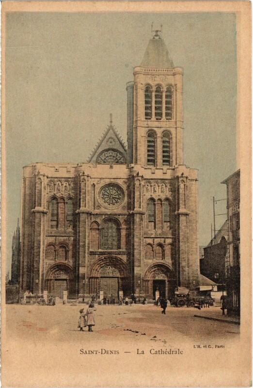 Carte postale ancienne Saint-Denis La Cathedrale France à Saint-Denis
