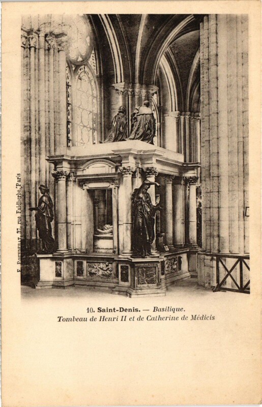 Carte postale ancienne Saint-Denis La Basilique, Tombeau Henri Ii France à Saint-Denis