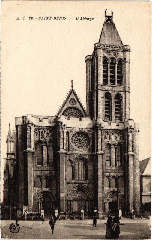 Carte postale ancienne Saint-Denis L'Abbaye France à Saint-Denis