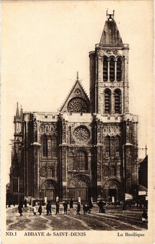 Carte postale ancienne Saint-Denis La Basilique France à Saint-Denis