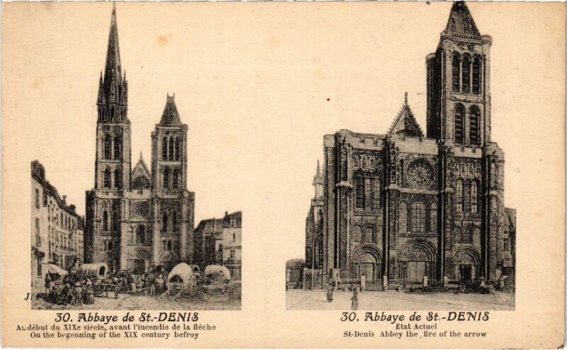 Carte postale ancienne Abbaye de Saint-Denis France à Saint-Denis