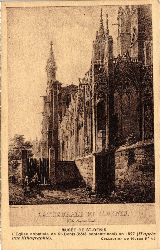 Carte postale ancienne Saint-Denis Le Musee, L'Eglise abbatiale France à Saint-Denis