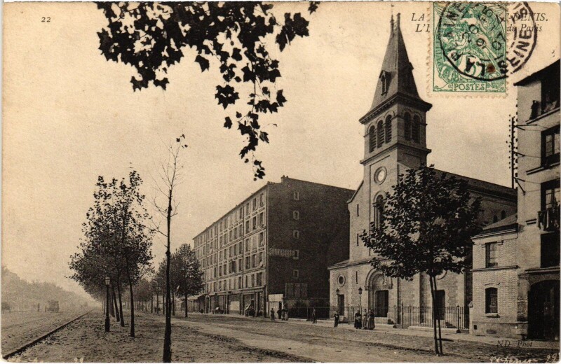 Carte postale ancienne Saint-Denis La Rue France à Saint-Denis