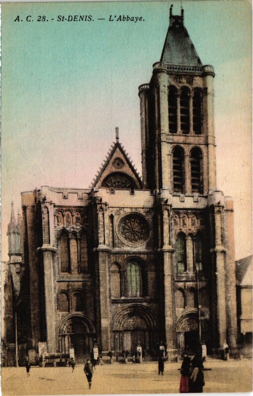 Carte postale ancienne Saint-Denis L'Abbaye France à Saint-Denis